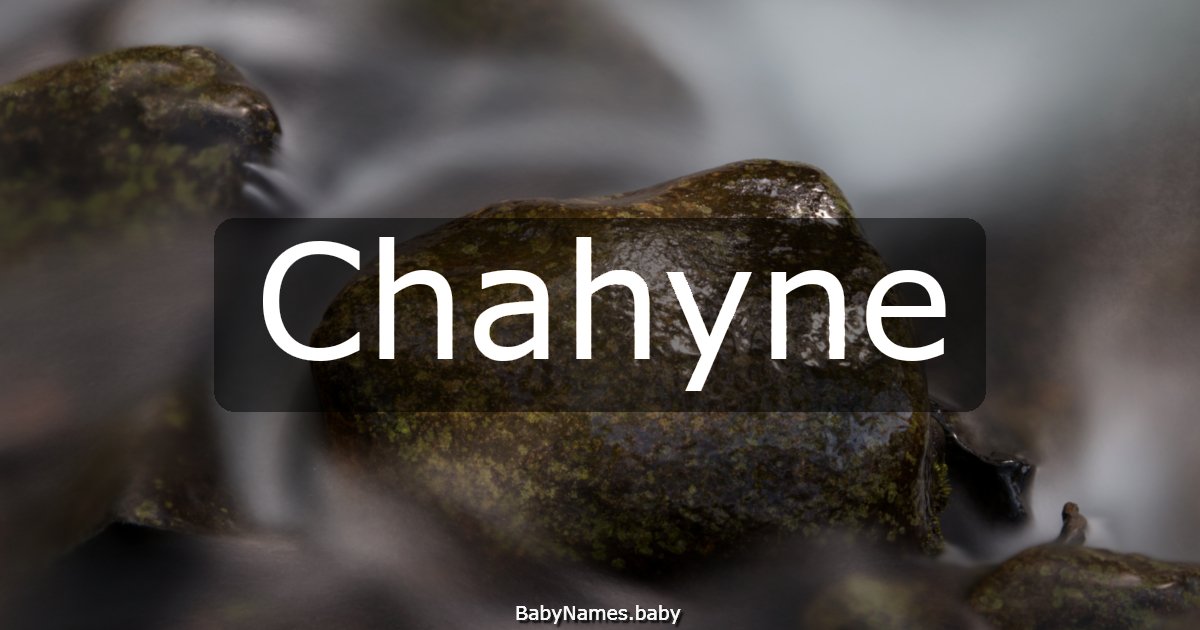 Chahyne