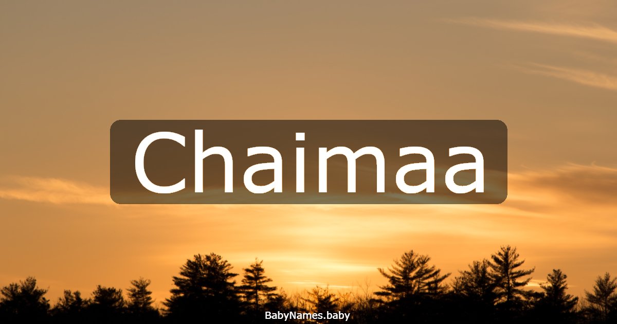Chaimaa