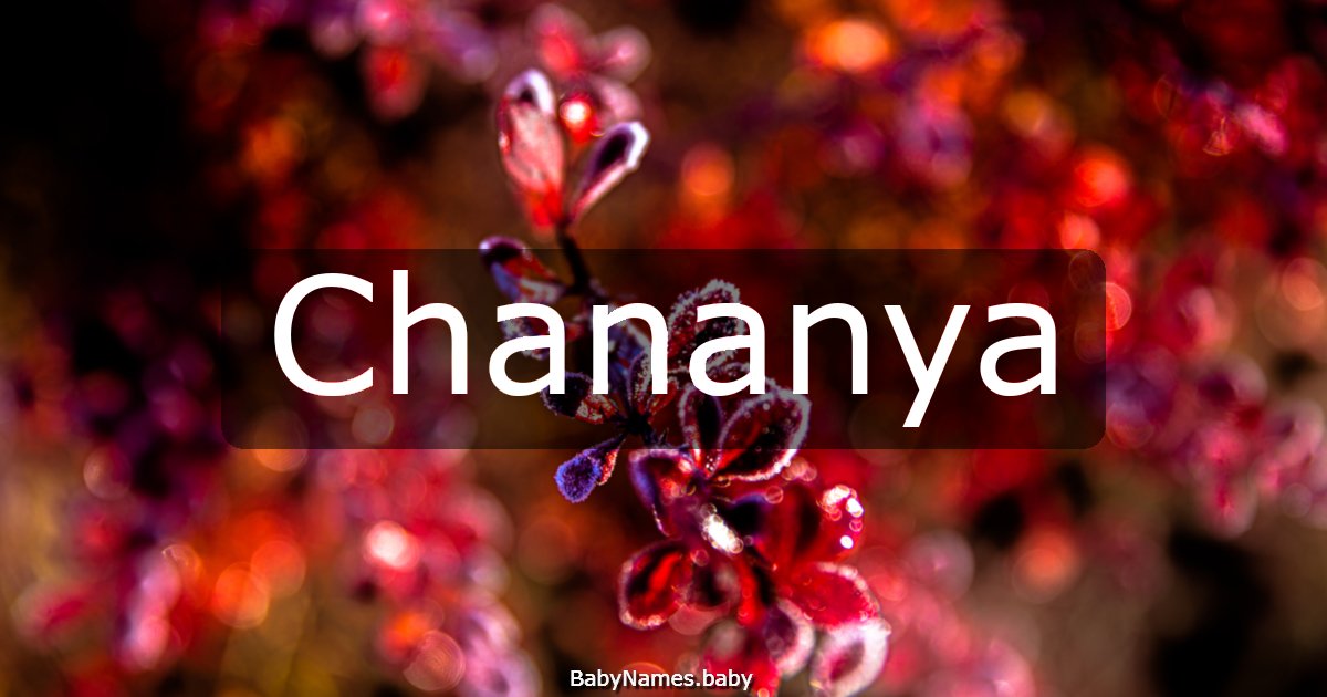 Chananya