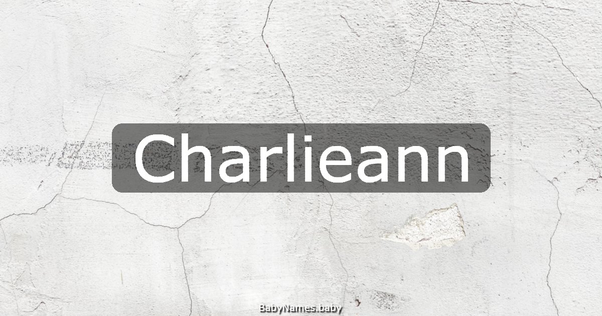 Charlieann