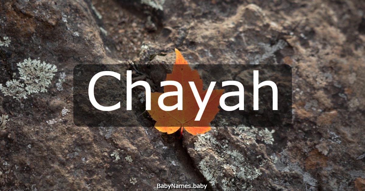 Chayah