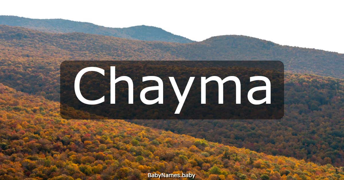 Chayma