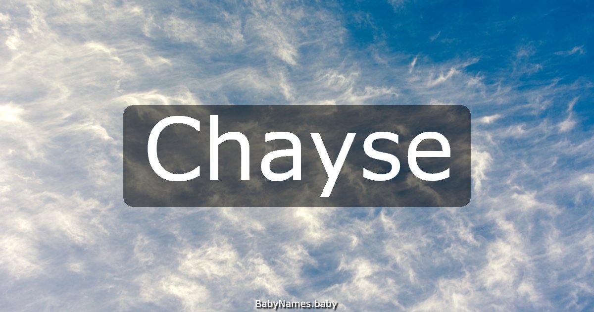 Chayse