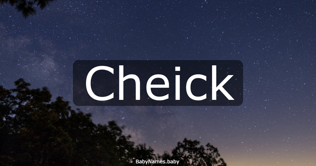 Cheick