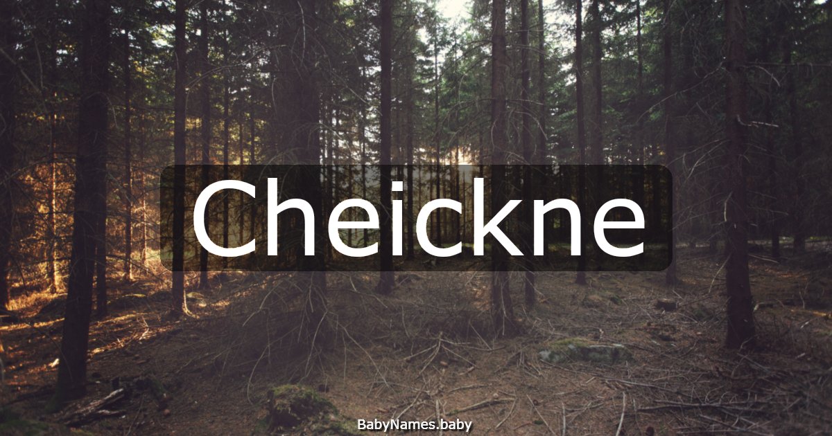 Cheickne