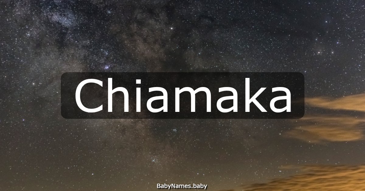 Chiamaka