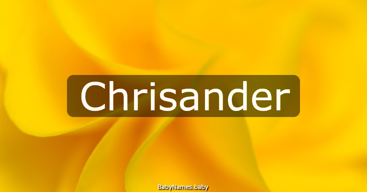 Chrisander