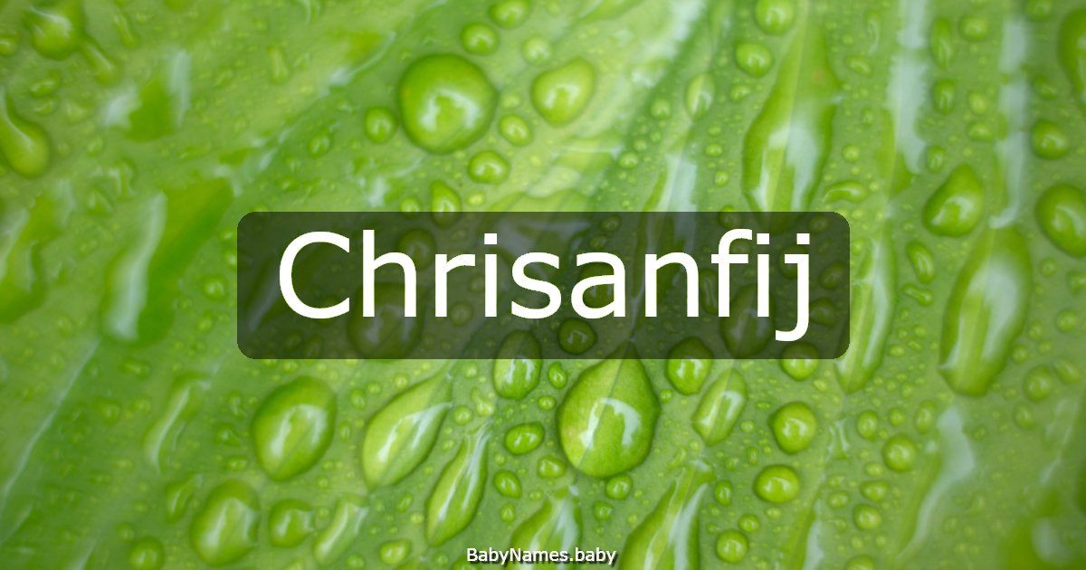 Chrisanfij