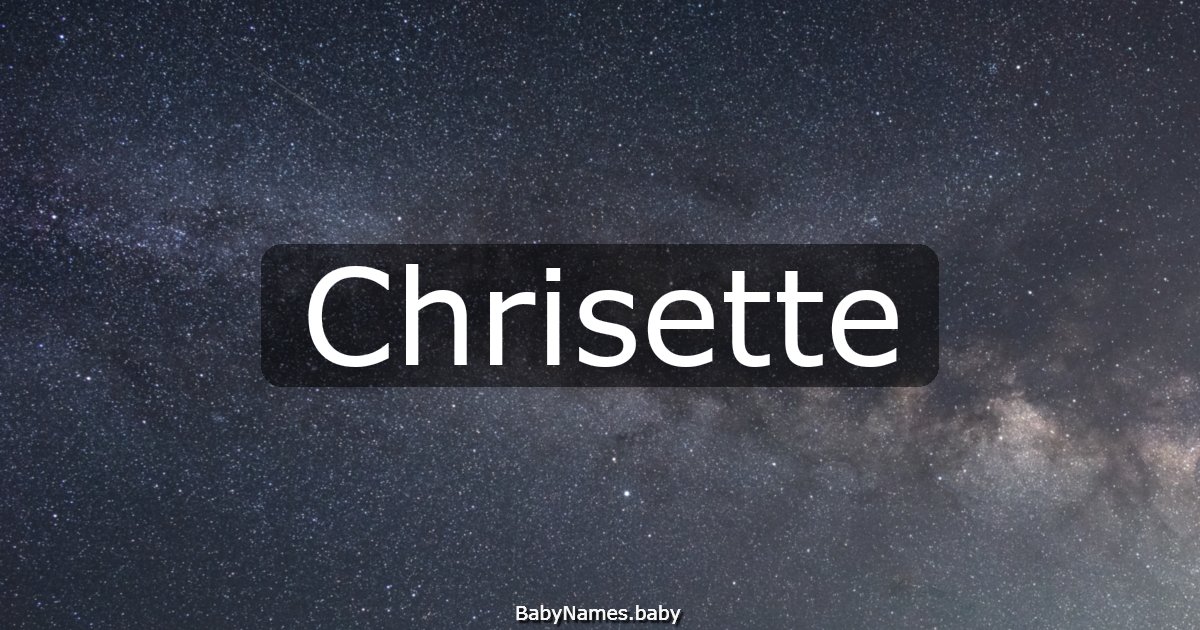 Chrisette