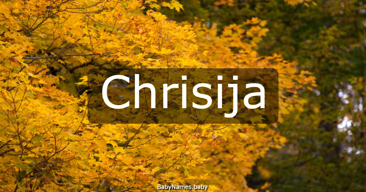 Chrisija