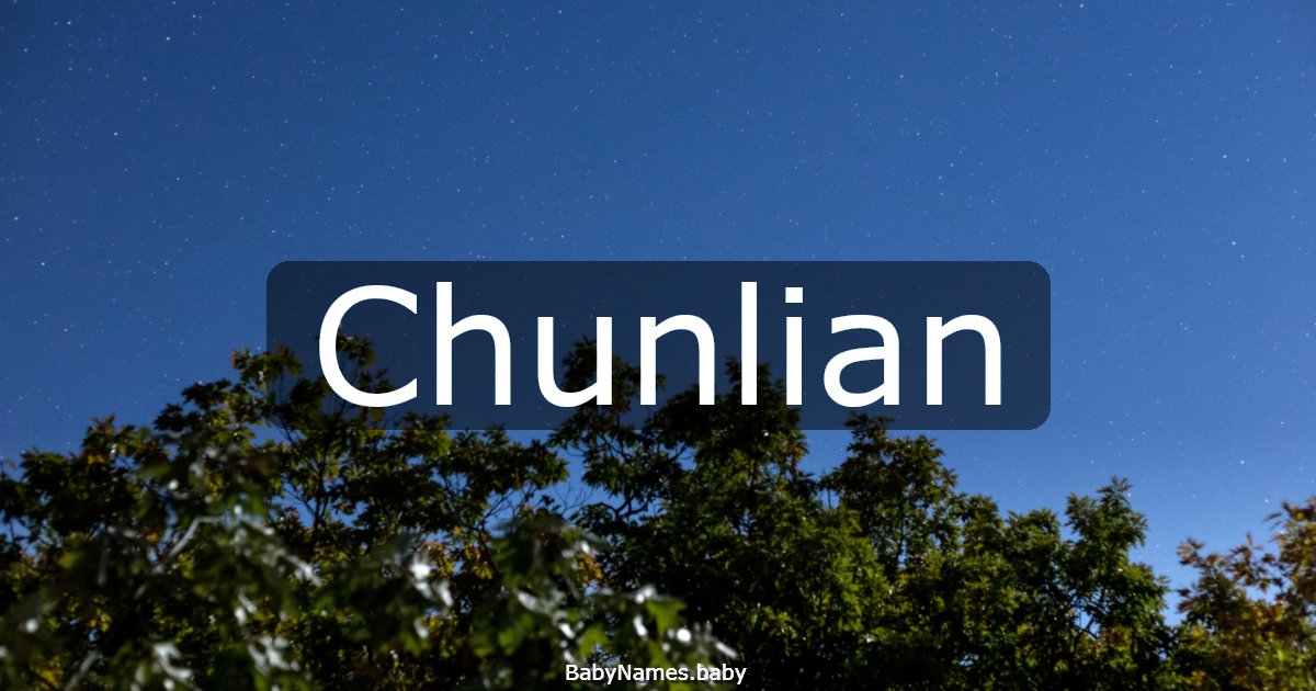Chunlian