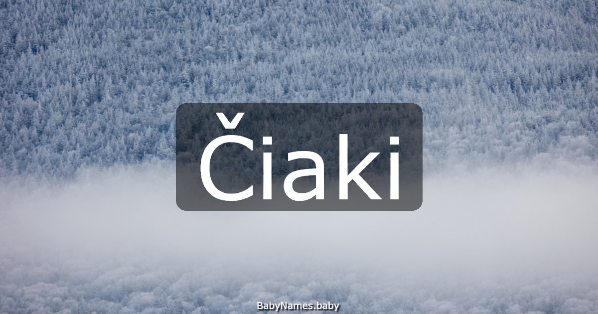 Čiaki