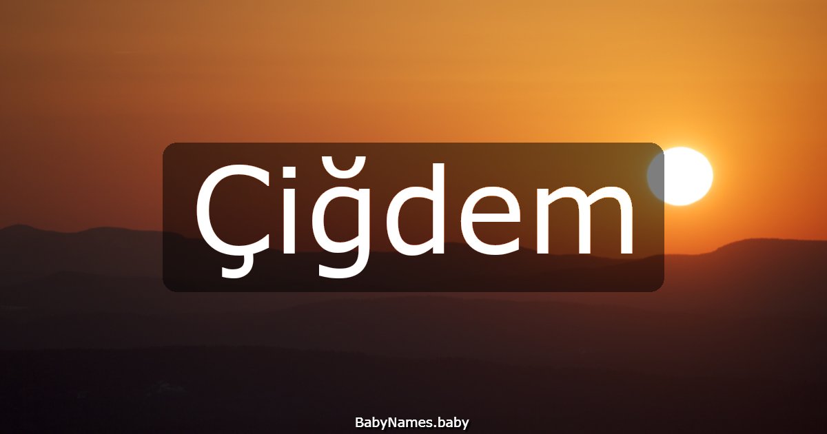 Çiğdem