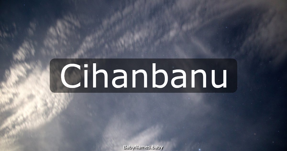Cihanbanu