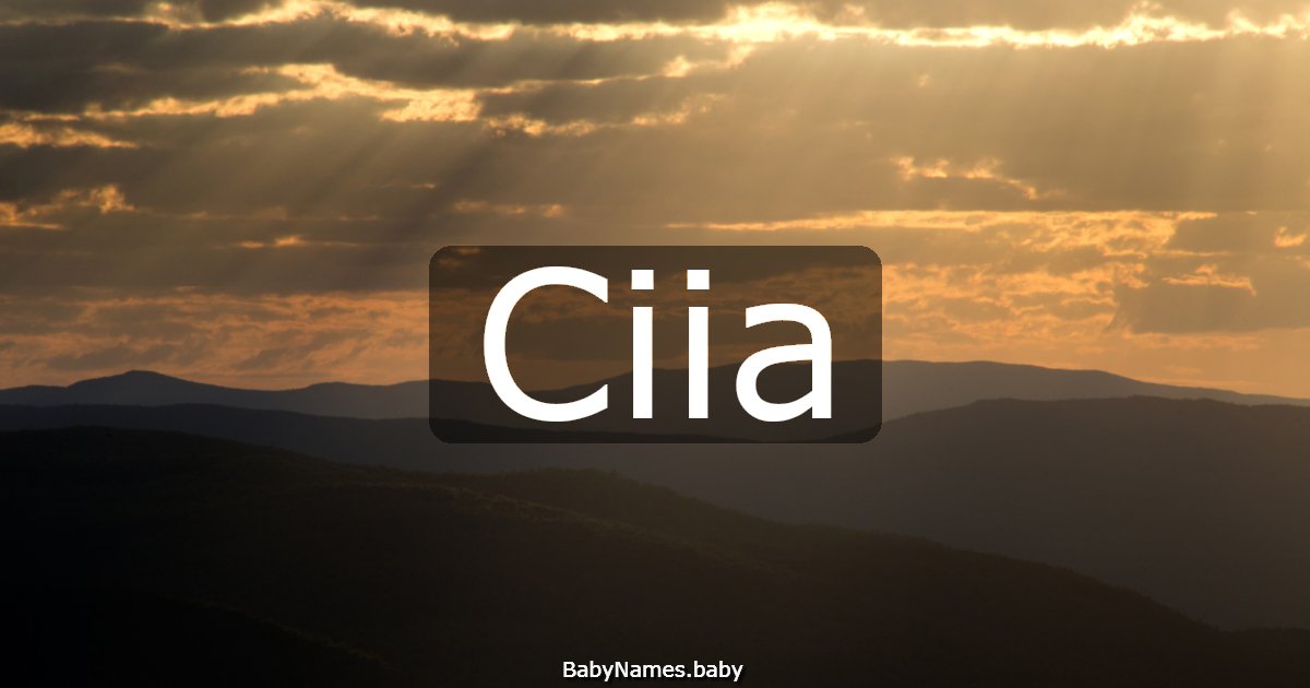 Ciia