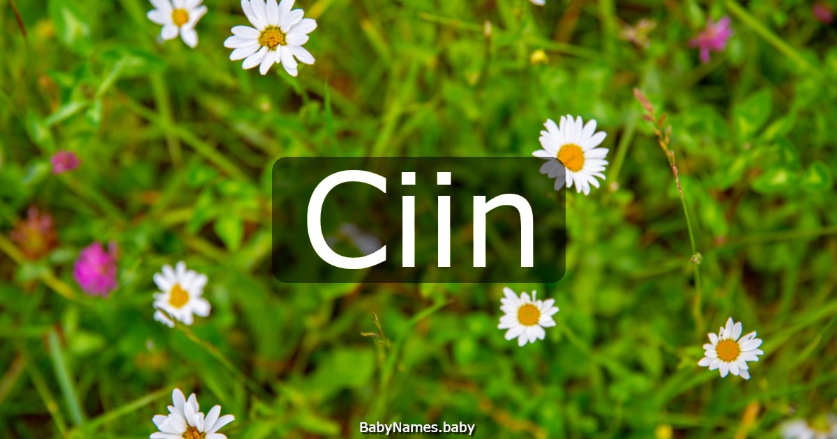 Ciin