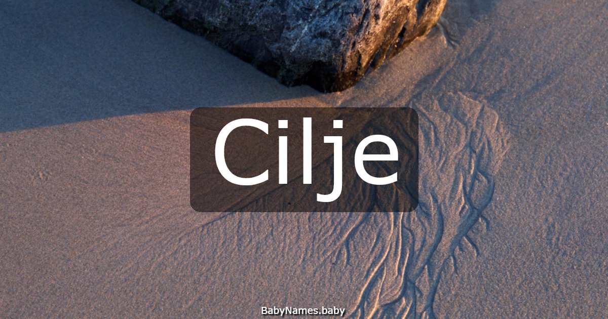 Cilje
