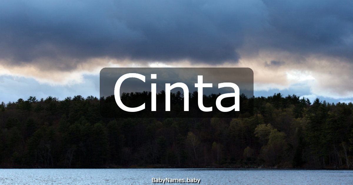 Cinta