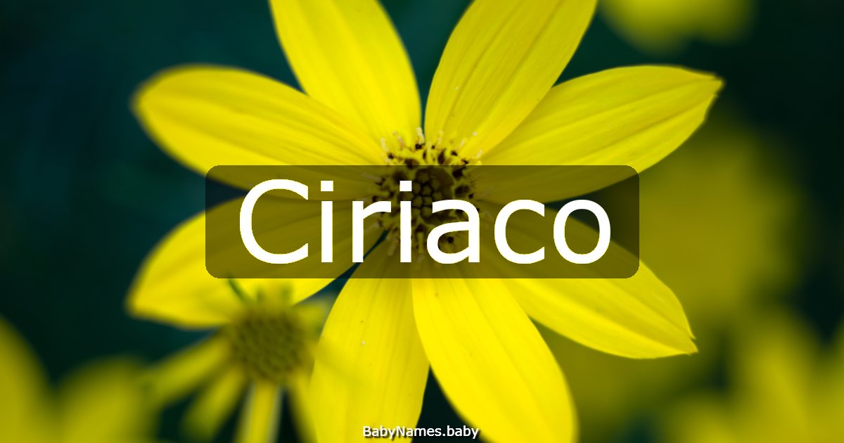 Ciriaco