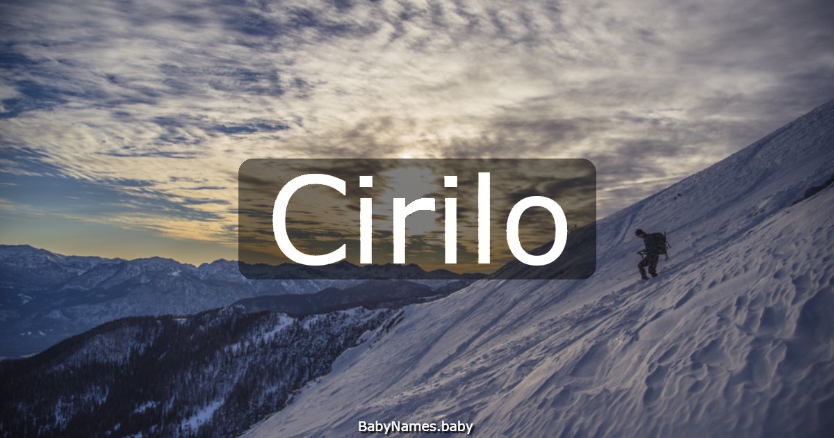 Cirilo