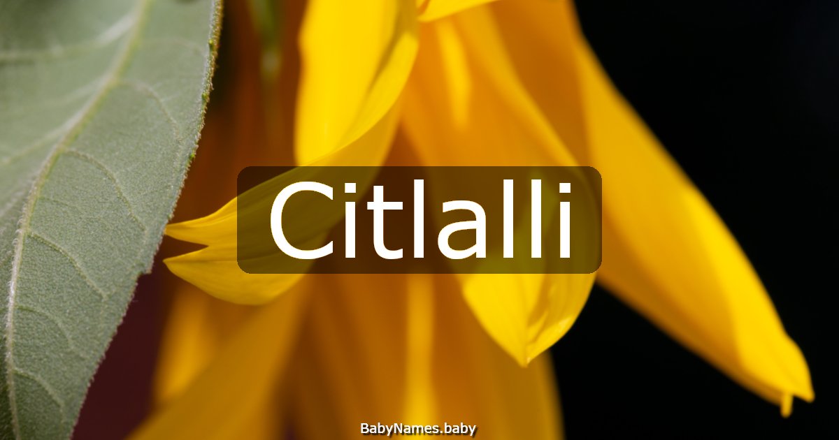 Citlalli
