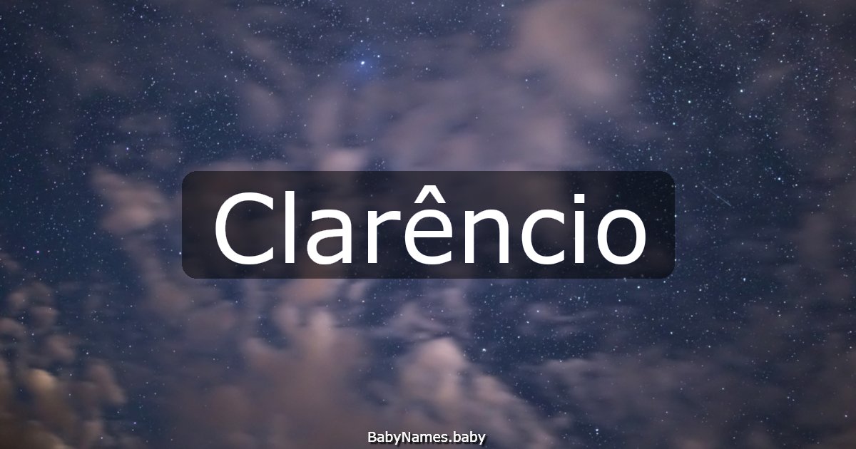 Clarêncio
