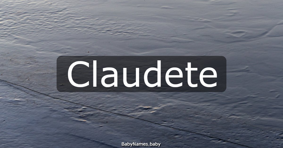 Claudete