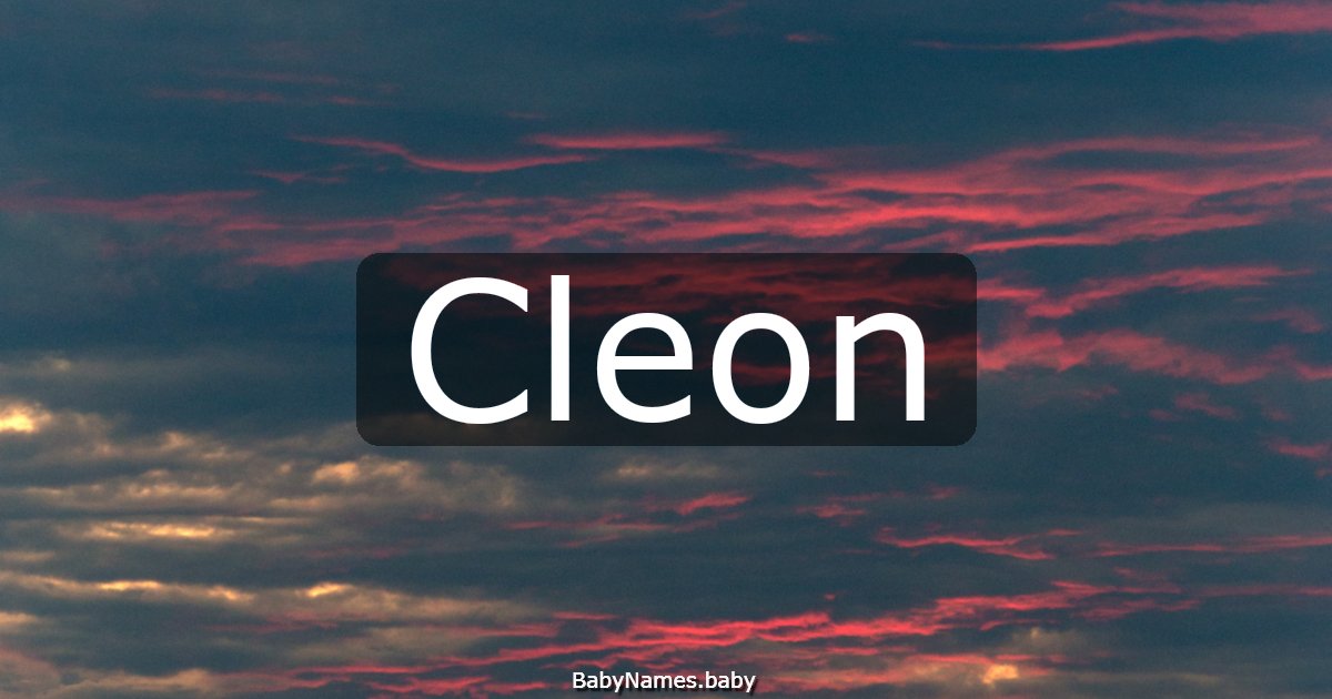 Cleon