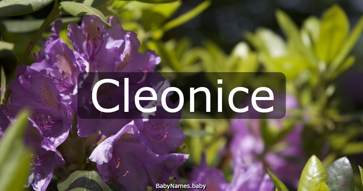 Cleonice