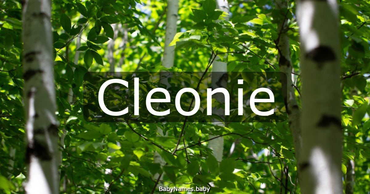 Cleonie