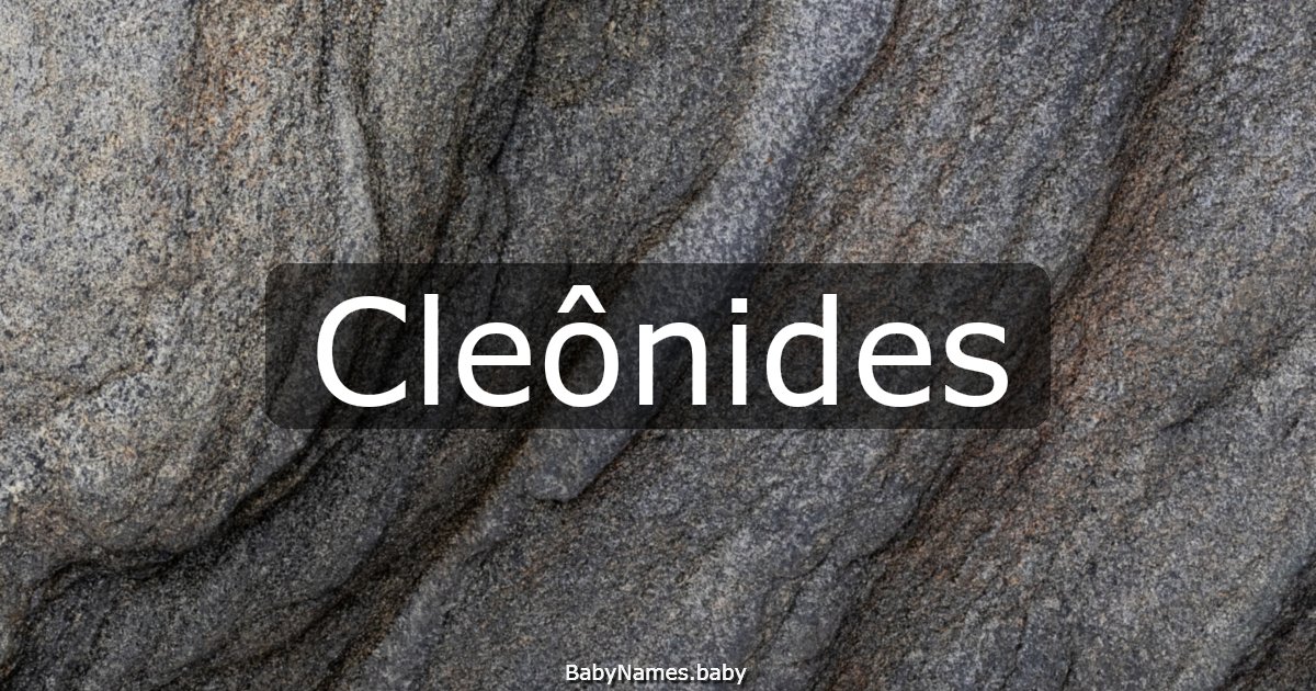 Cleônides