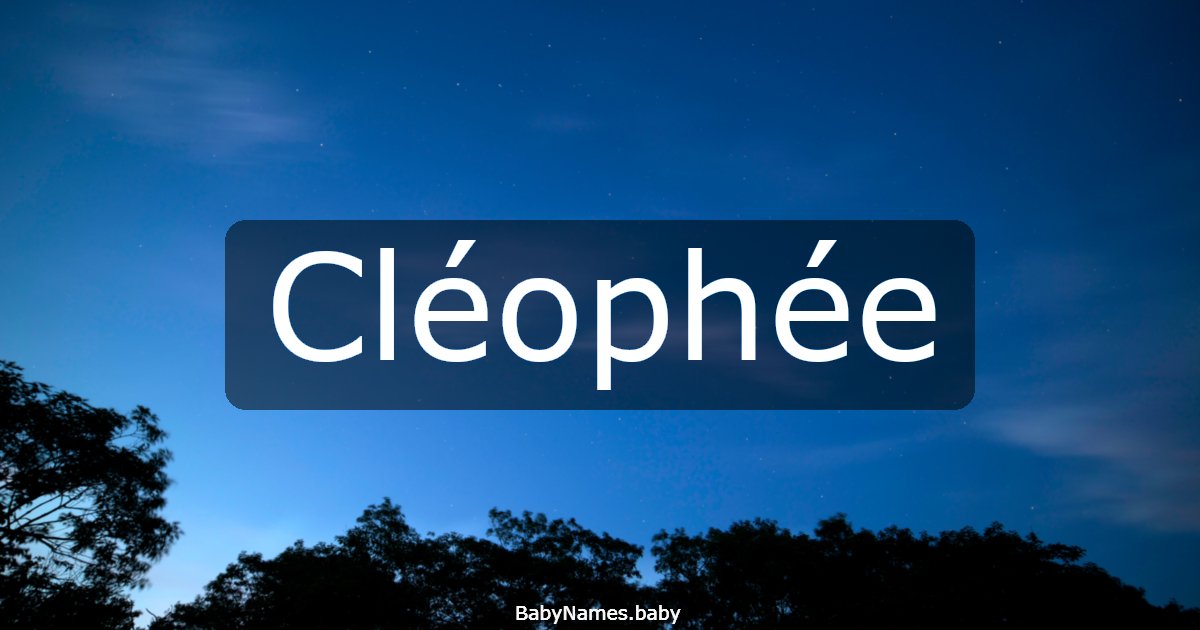 Cléophée