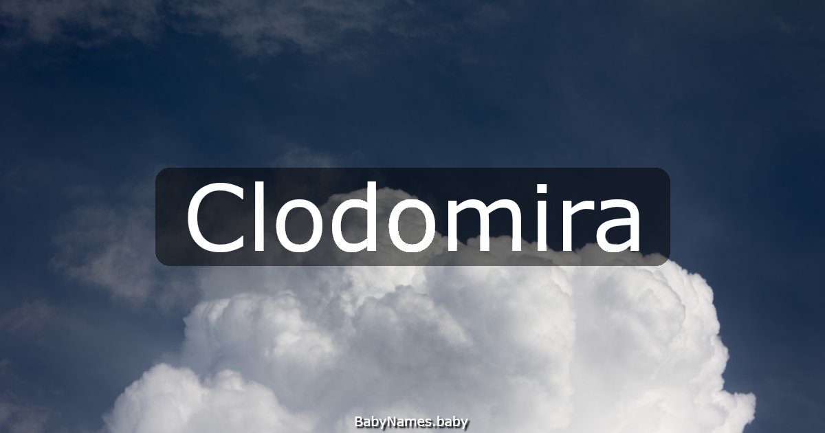 Clodomira