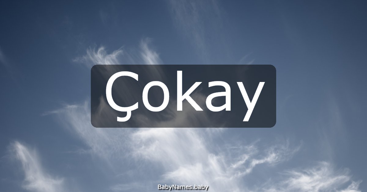 Çokay