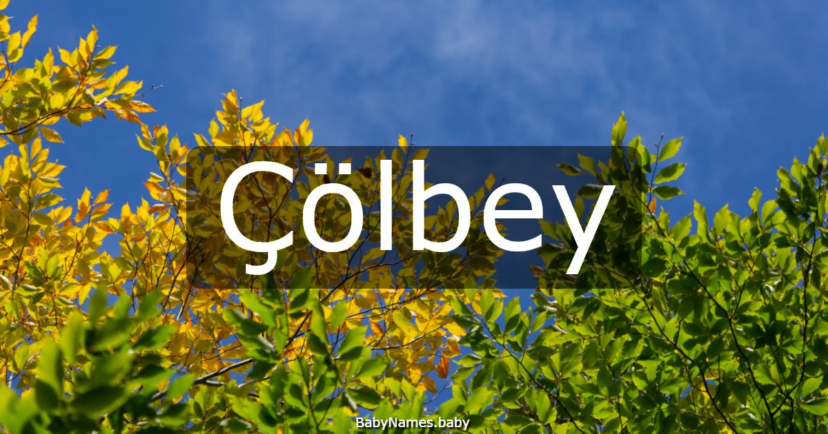Çölbey