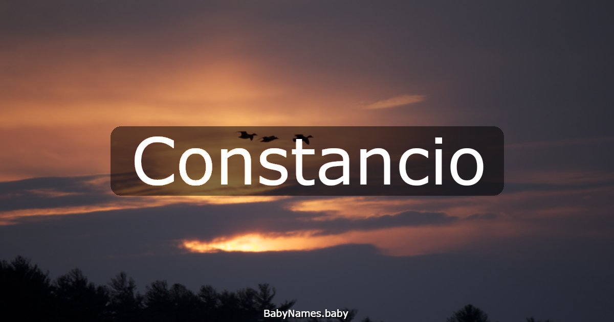 Constancio