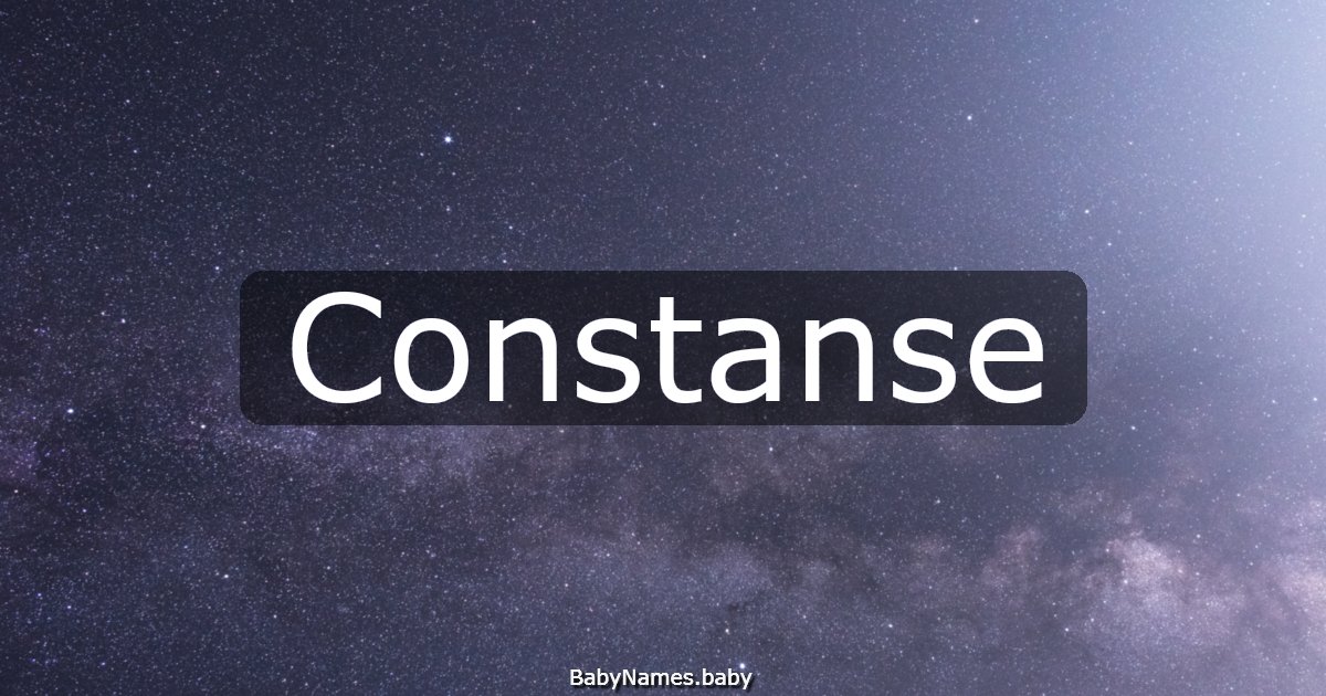 Constanse
