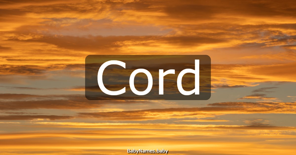 Cord