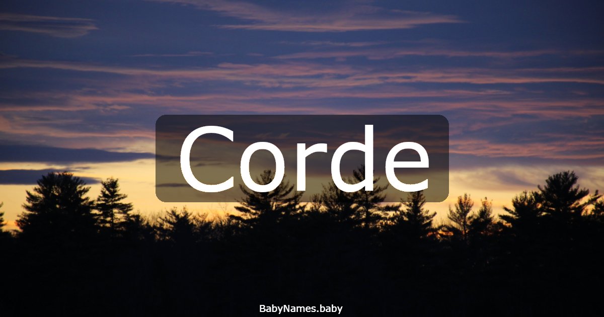 Corde