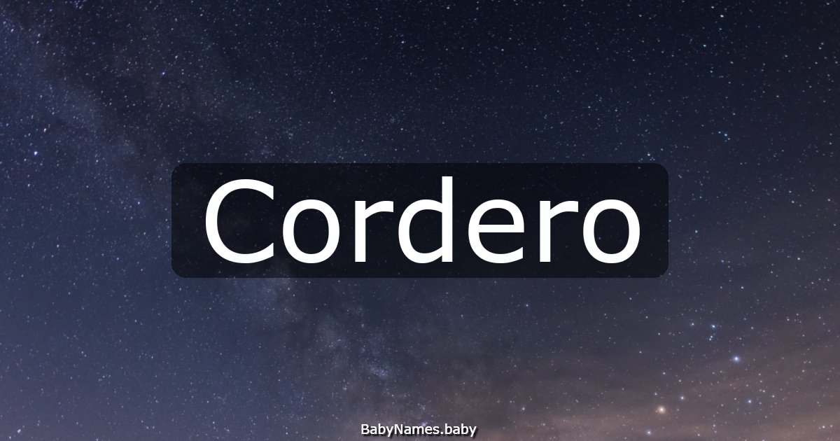 Cordero