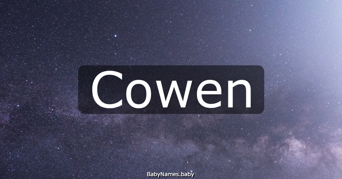 Cowen
