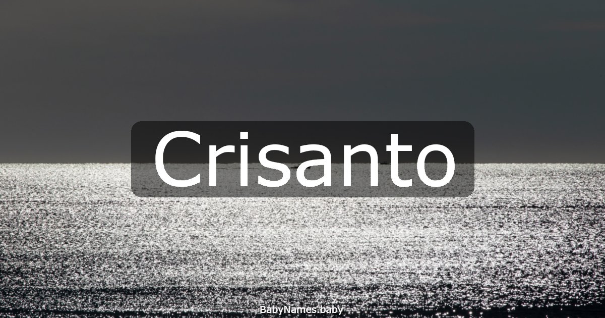 Crisanto