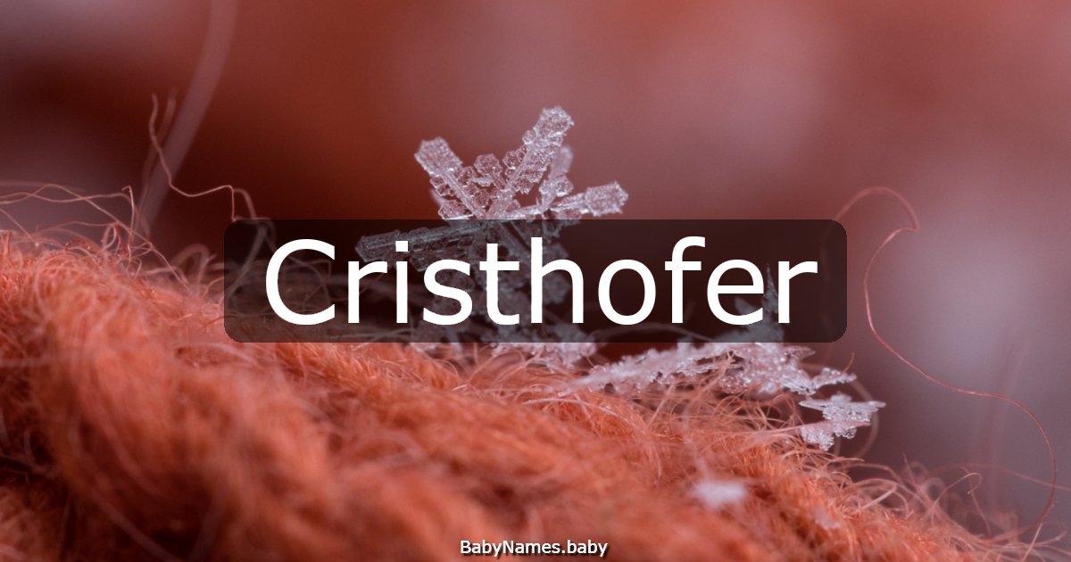 Cristhofer