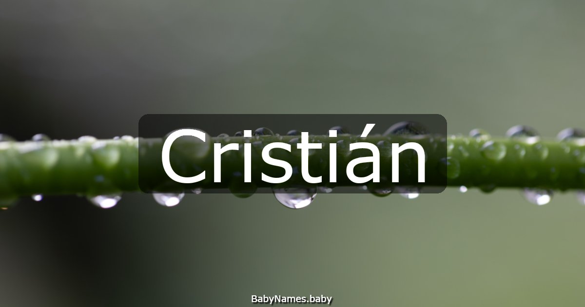 Cristián