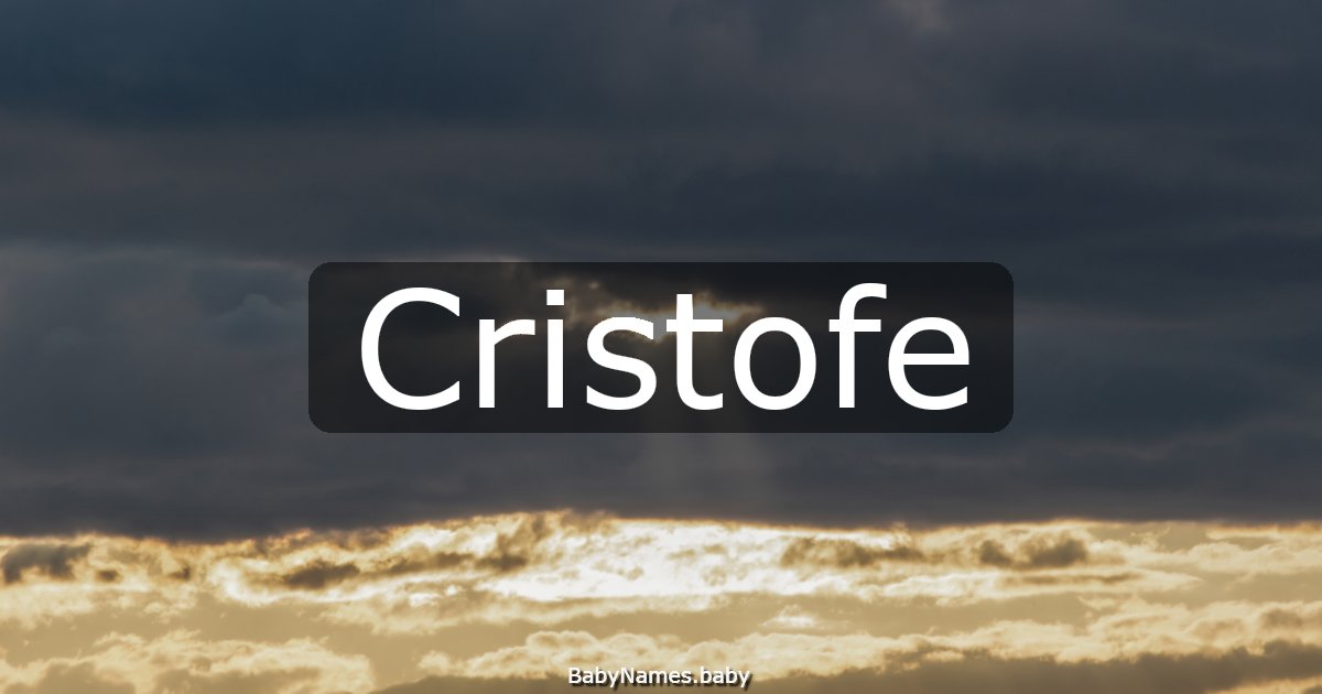 Cristofe