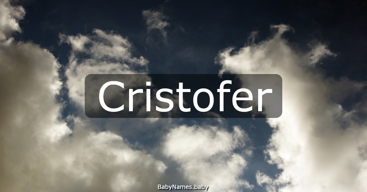 Cristofer