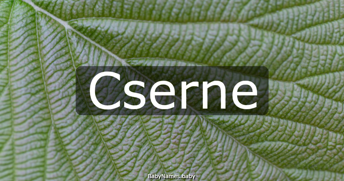 Cserne
