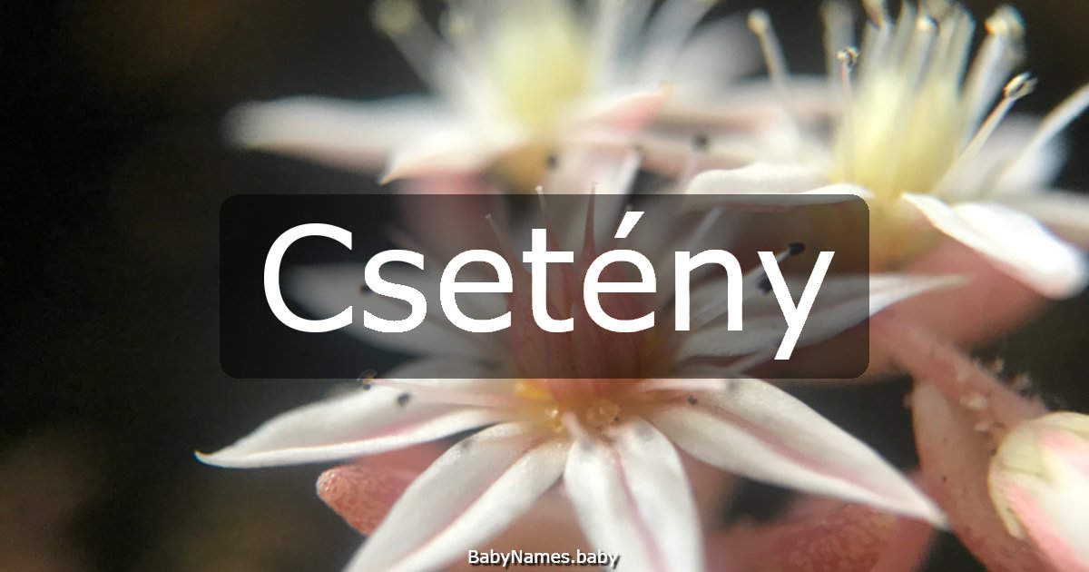 Csetény