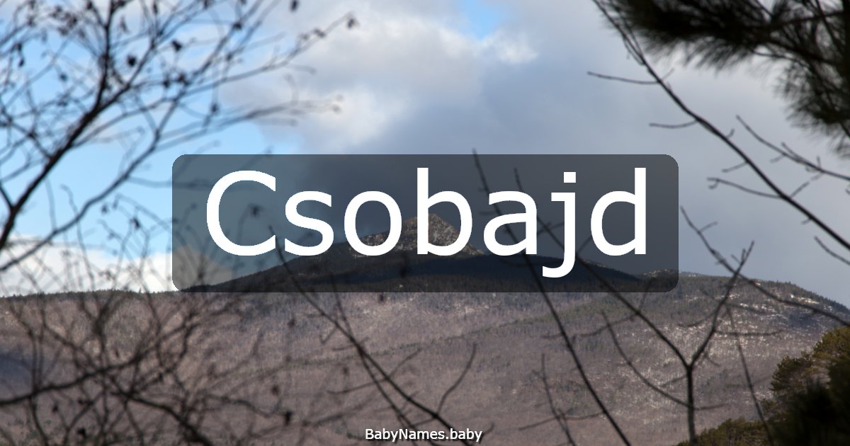 Csobajd