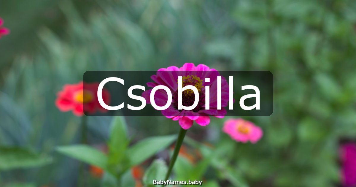 Csobilla